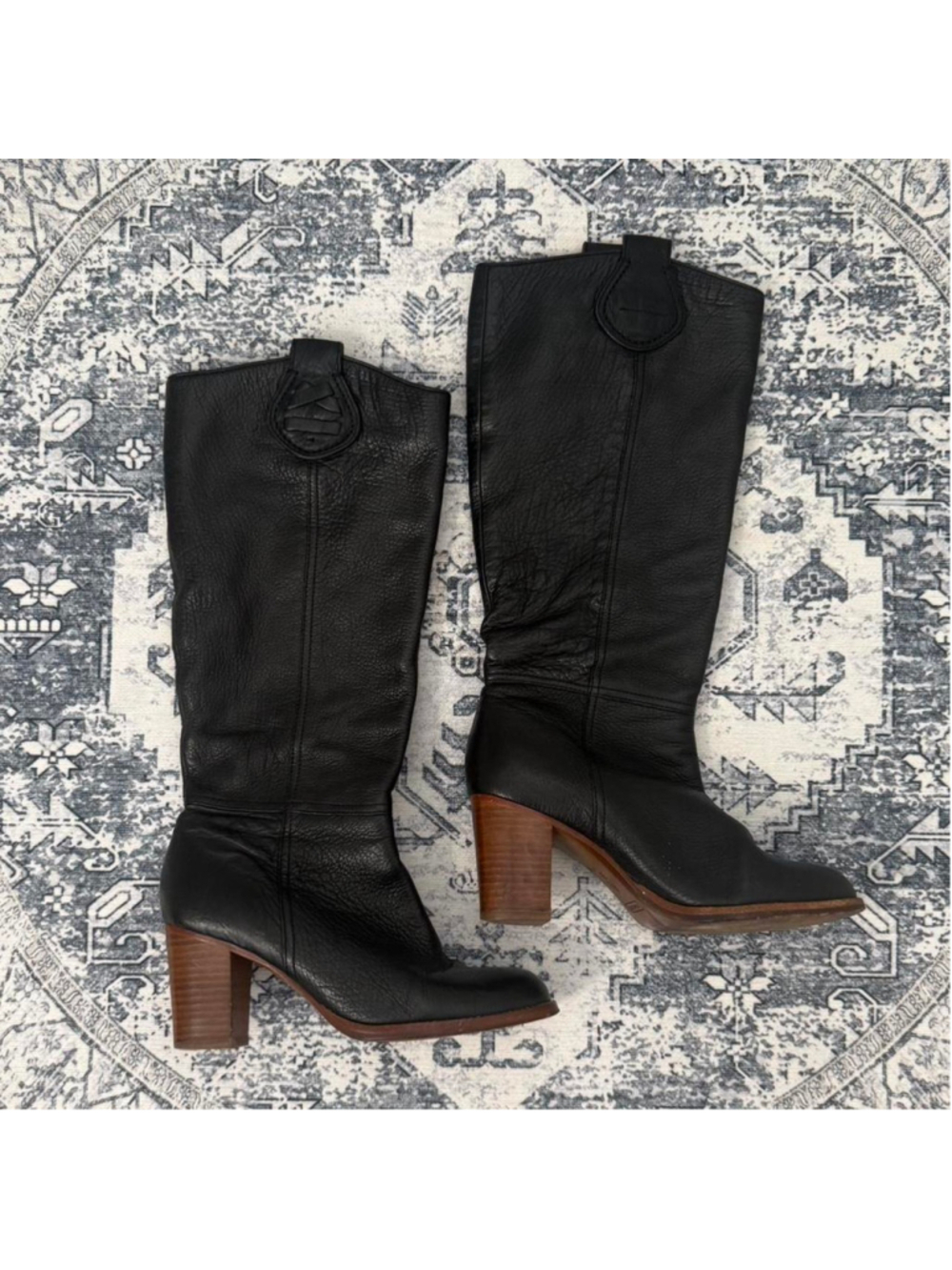 Coach Selena Black Leather Boots - Size 6